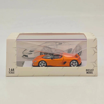 Rhino Model RM 1:64 CC850 Orange Super Racing Sports Model Diecast Metal Car