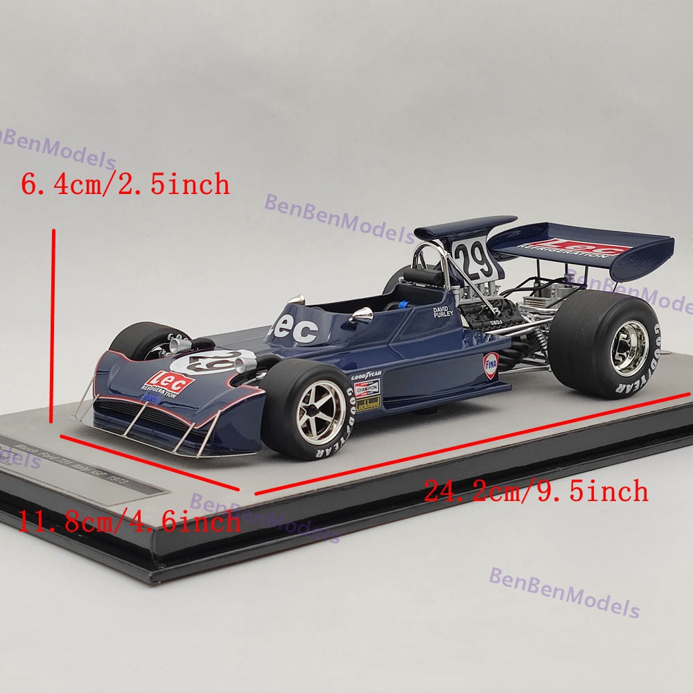 1/18 Tecnomodel March Ford 731 ltaly GP 1973 David Purley Resin Model TM18-289E