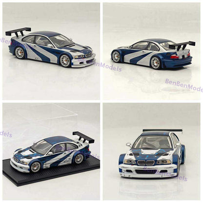 Pre-sale SW 1:18 BMW M3 GTR E46 Need For Speed Limited Edition Resin Model Car Collectible Gifts