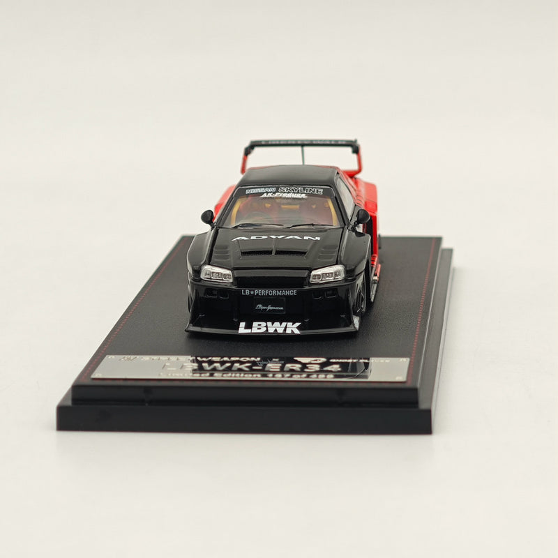 1:64 Street Weapon Nissan Skyline LBWK ER34 Super Silhouette ADVAN Diecast