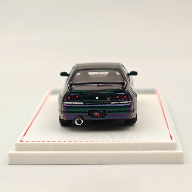 1/64 FH Skyline GTR R33 BCNR33 Racing Sport Magic Purple Diecast Models Car Toy