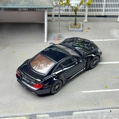 GUM 1:64 Mercedes Benz SL65 AMG Black Series 5th R230 Alloy Car Model Collection Gift Diecast