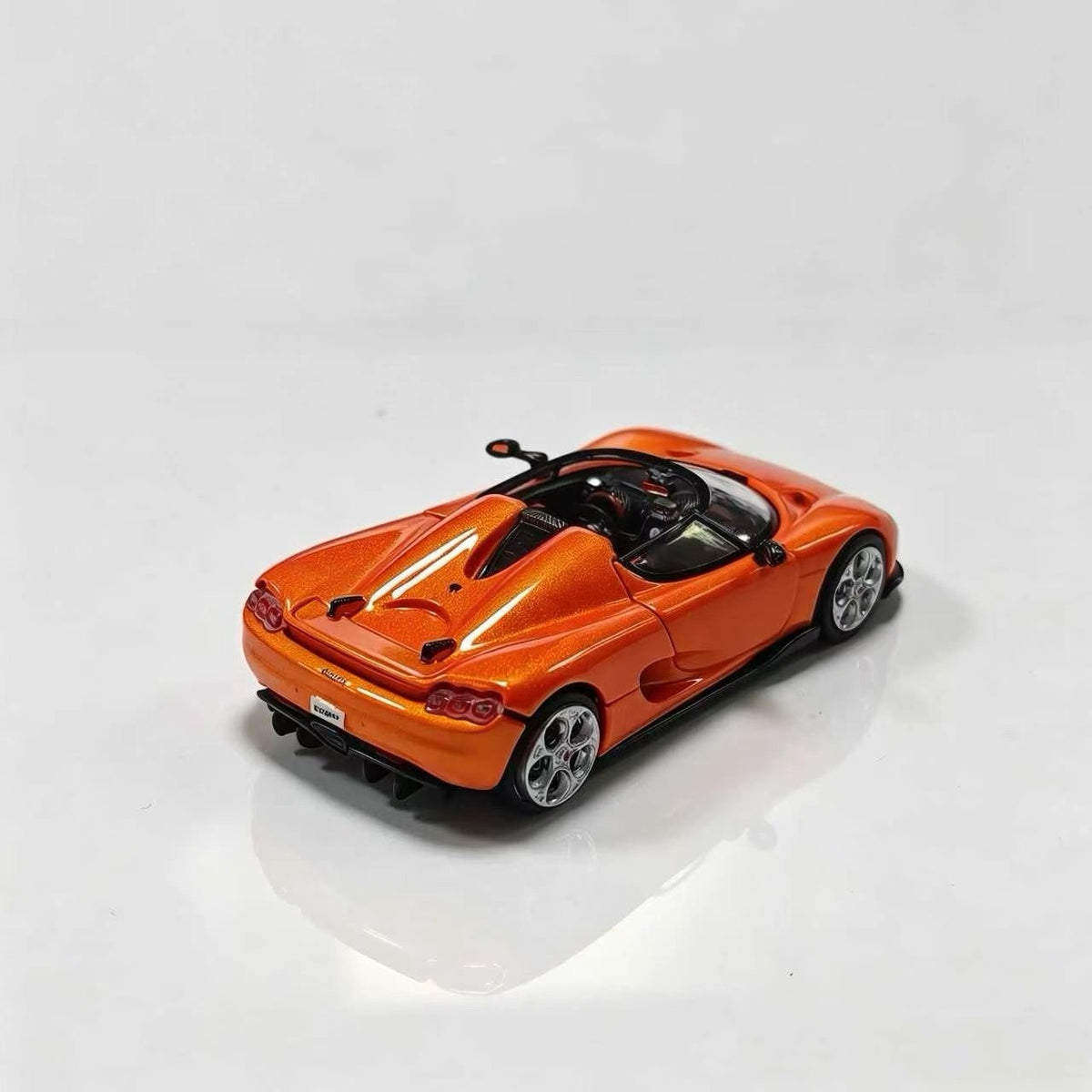 Rhino Model 1:64 Hypercar CC850 Orange Diecast Magnetic Hood Limited Collectible