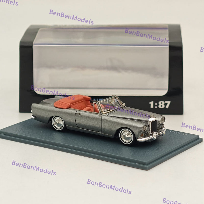 1/87 NEO Bentley SIII Continental Mulliner Park Ward Convertible Grey Resin Car
