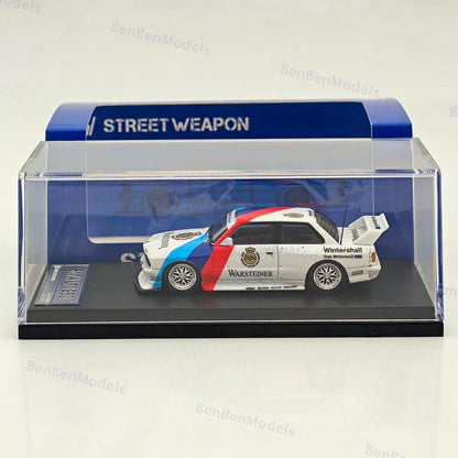 1/64 SW BMW LTO E30 M3 - Warsteiner Racing White Diecast Model Car Collection