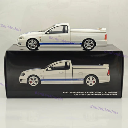 1:18 Ford BF GT Cobra UTE White Cobra High Performance Pickup Model Limited