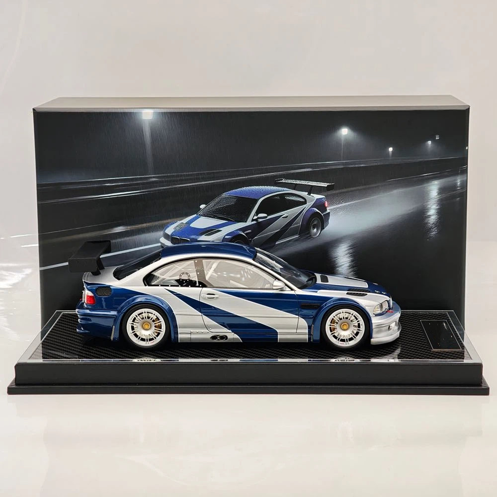 Prévente SW 1:18 M3 GTR E46 Need For Speed Édition Limitée Maquette de Voiture en Résine Cadeaux de Collection