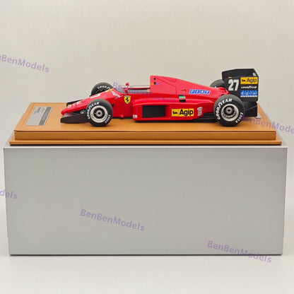 1/18 Tecnomodel Ferrari F1 86 #27 2nd AUSTRIAN GP 1986 MICHELE ALBORETO Red