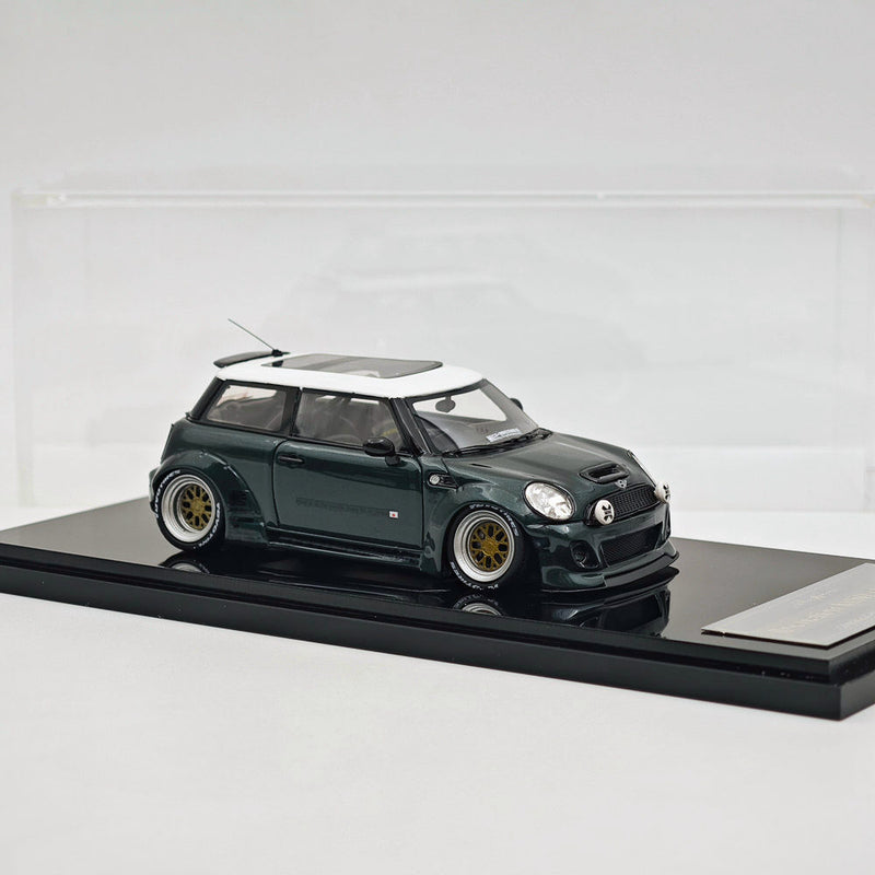 ENGUP 1/43 LB Mini Cooper R56 Resin Car Models Limited Collection Green
