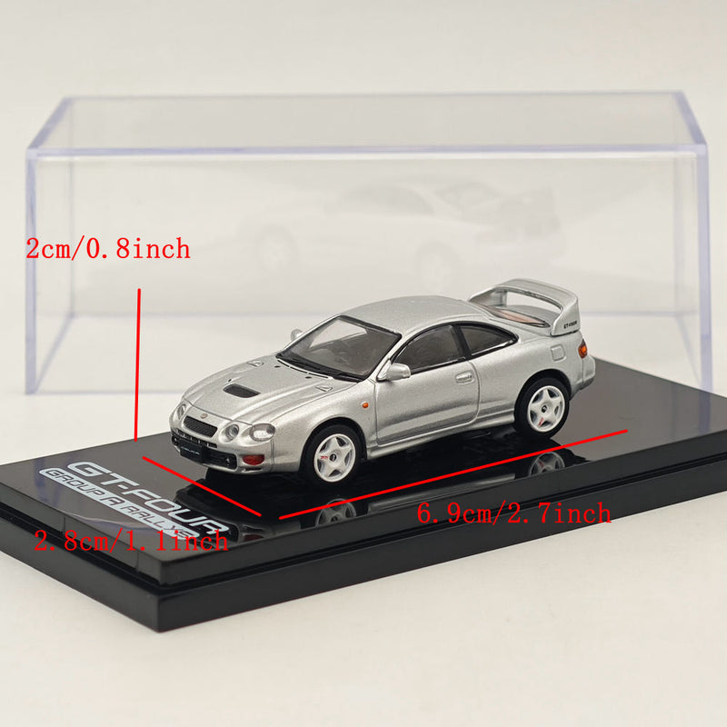 Hobby Japan 1/64 Toyota CELICA GT-FOUR (ST205) JDM STYLE SILVER HJ642064AS Diecast Models Car Collection