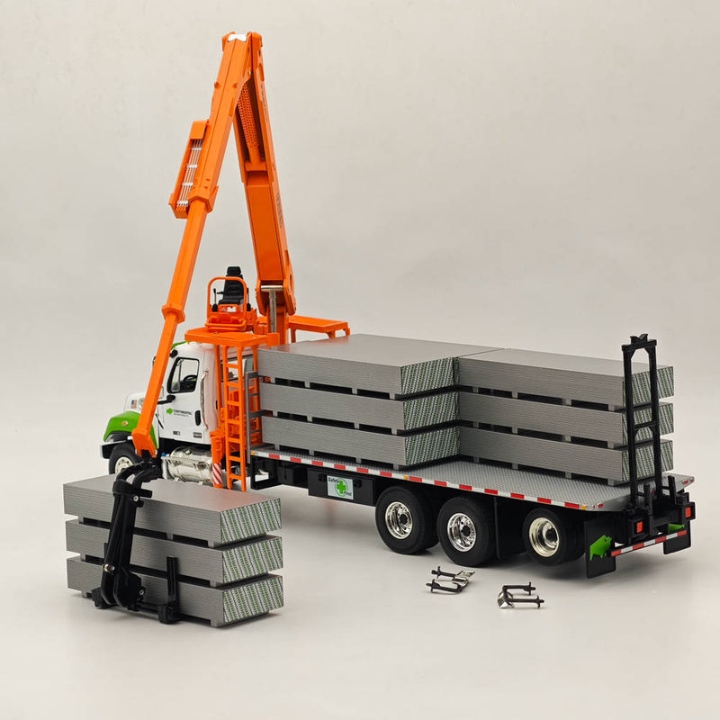 FIRST 1:34 Freightiner M2-114SD Fassi Boom Material Handler with Drywall Stacks