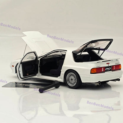 1/18 TopArt MODEL MAZDA RX7 FC3S 1989 White Diecast Model Toy Car Gifts