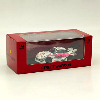 1/64 SW RWB 993 Rauh-Welt Modified Pink #23 Tall Wing Diecast Model Car Limited