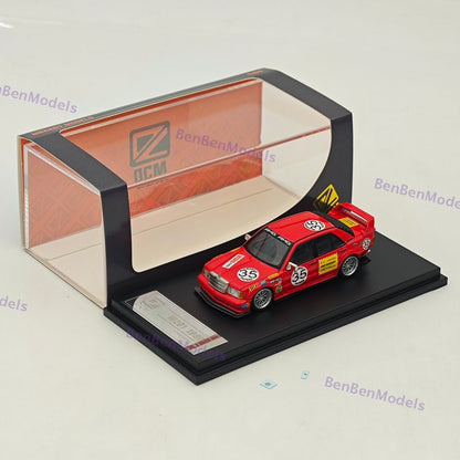 1/64 DCM 190E W201 #35 Red Pig Modified Diecast Metal Car Limited