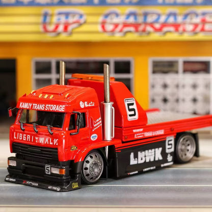 SW 1:64 KamaZ Modified Trailer LBWK Paint Scheme Extended Tailgate Limited Diecast Model Car