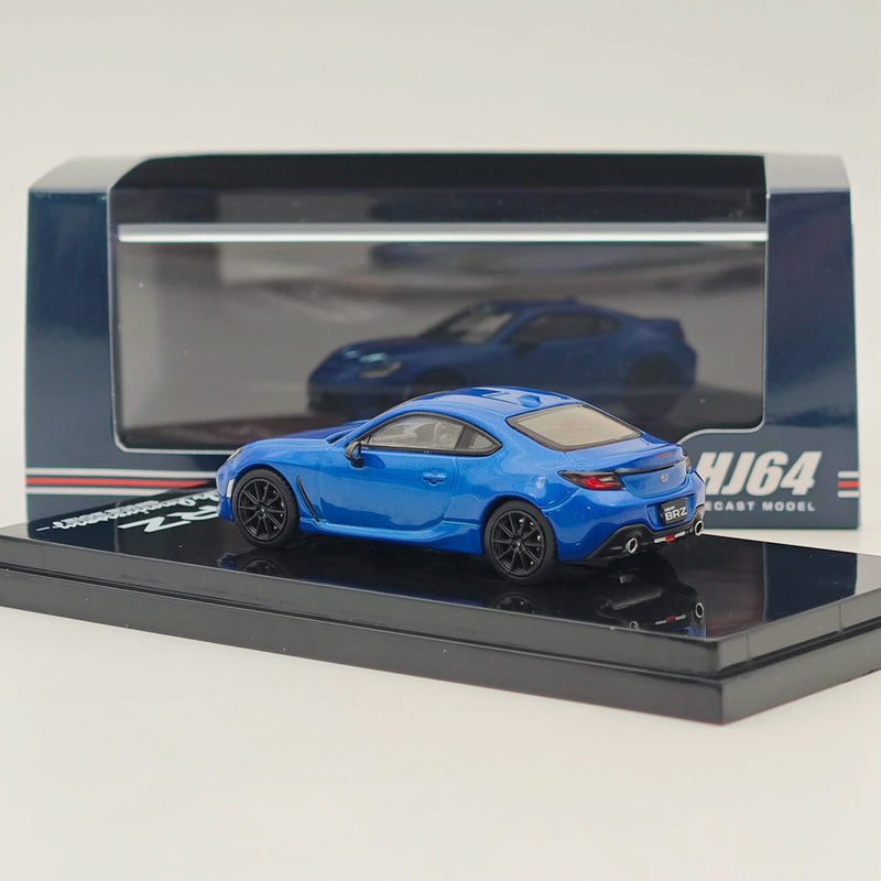 Hobby Japan 1:64 SUBARU BRZ S 10TH ANNIVERSARY LIMITED WR Blue Pearl with Stripe HJ643047BL Diecast Models Car Collection