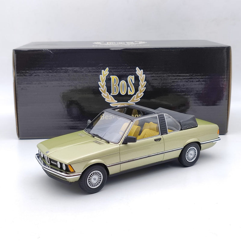 BOS 1/18 1979 BMW 323i Baur E21 Metallic Green BOS073 Resin Model Car Used