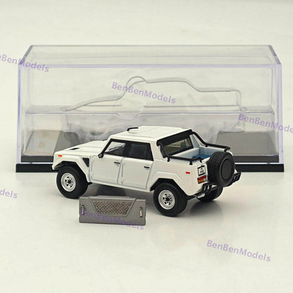 1:64 Shadow Pro LM002 SUV LHD Pearl White Diecast Metal Car Limited
