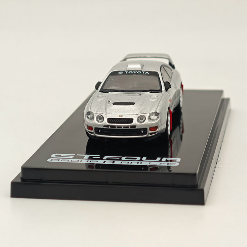 Hobby Japan 1/64 Toyota CELICA GT-FOUR WRC Edition (ST205) Customized Version / 8 Spokes Wheel HJ641064CS Silver Diecast Models Car Collection