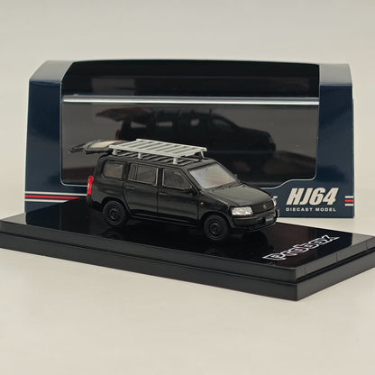 1/64 Hobby Japan Toyota PROBOX Customized ver. w/ROOF CARRIER Black HJ642062BK