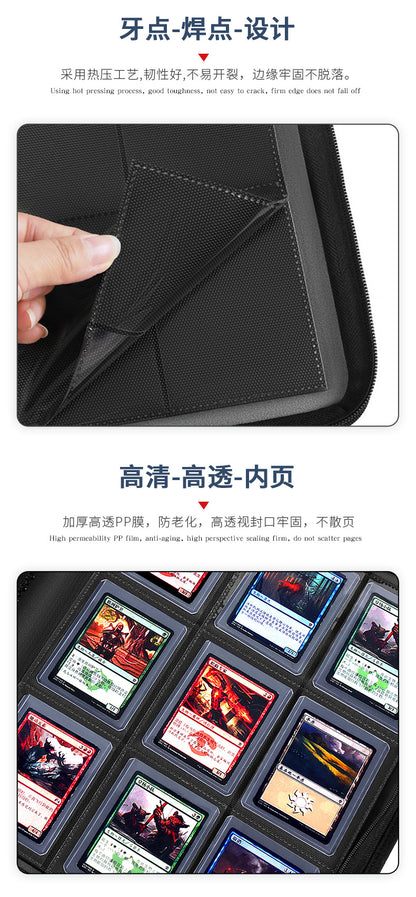 Multi-color PU Leather Card Album 252 Pockets Zippered TCG Storage Bind