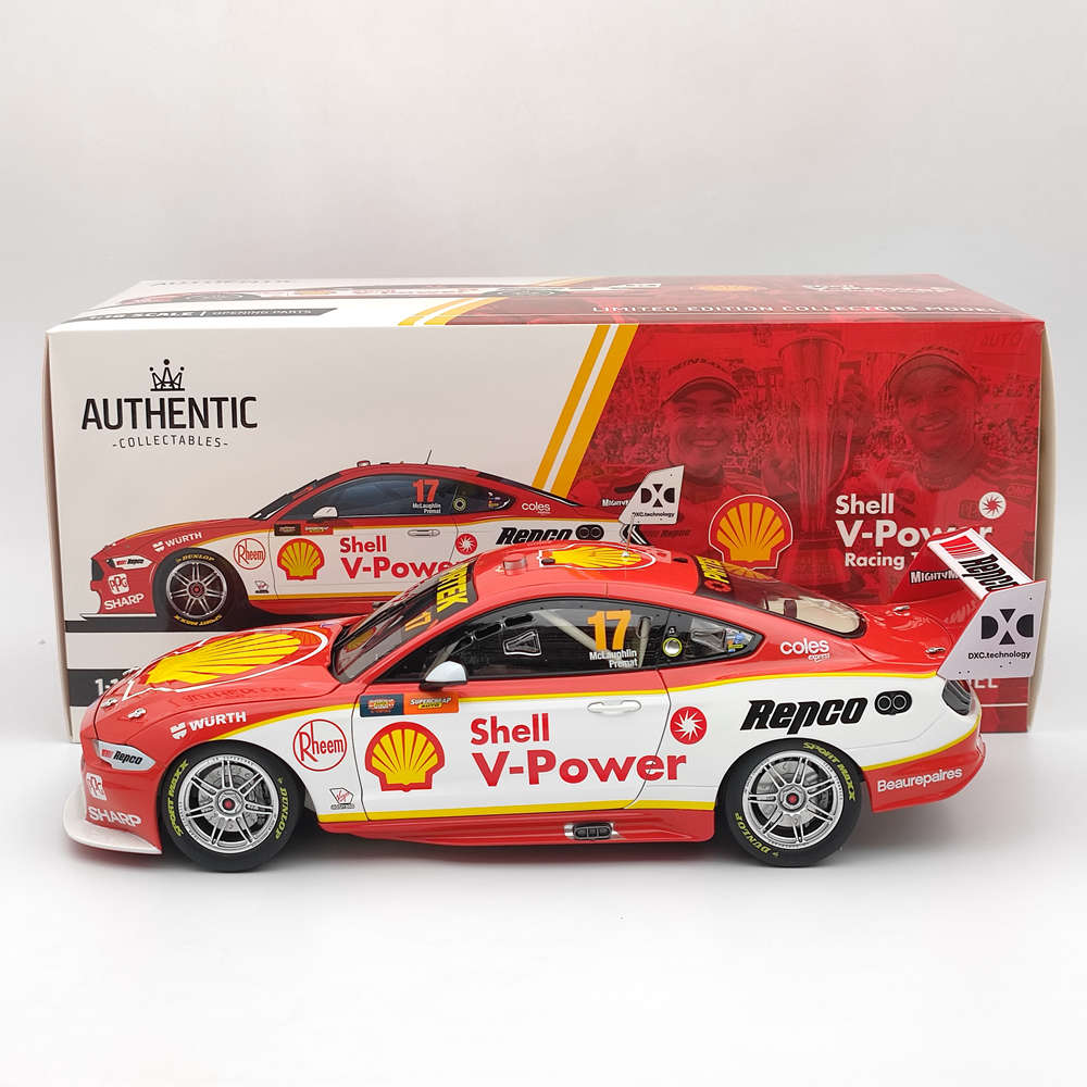 1/18 Authentic Shell V-Power Racing Team #17 Ford GT Mustang 2019 McLaughlin's Diecast Models Car Limited Collection Toys Gift