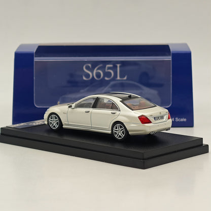 1/64 SW Mercedes Benz S Class S65L V12 White Sedan Sports Diecast Models Car
