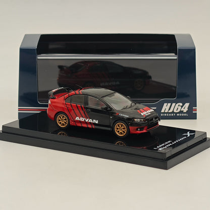1/64 Hobby Japan Mitsubishi Lancer Evolution X Yokohama Advan Couleur HJ644053AV 