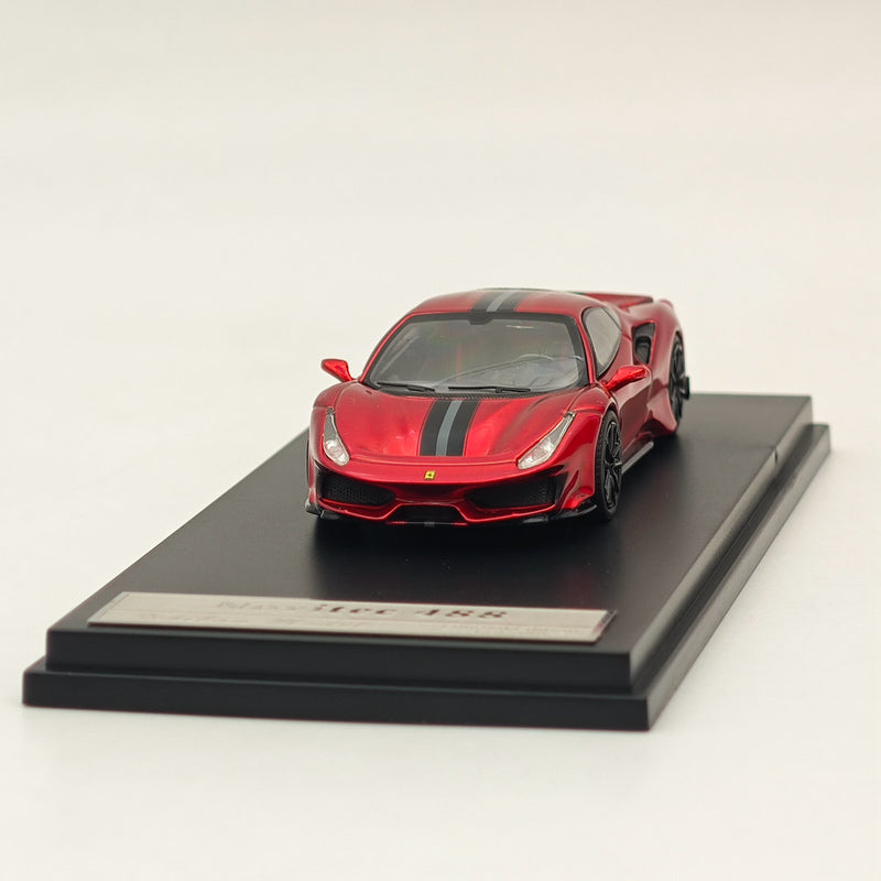 1:64 Ichilan Ferrari Novitec 488 Pista Red Super Racing Sports Model Diecast