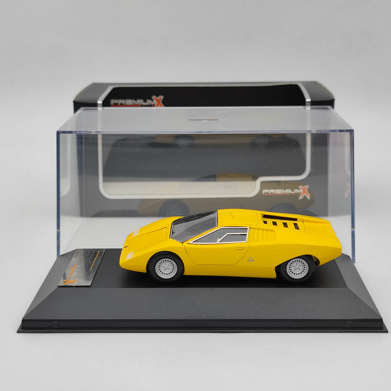 Premium X 1/43 Lamborghini Countach Prototype 1971 PR0182 Resin Model Car Yellow Toys Gift