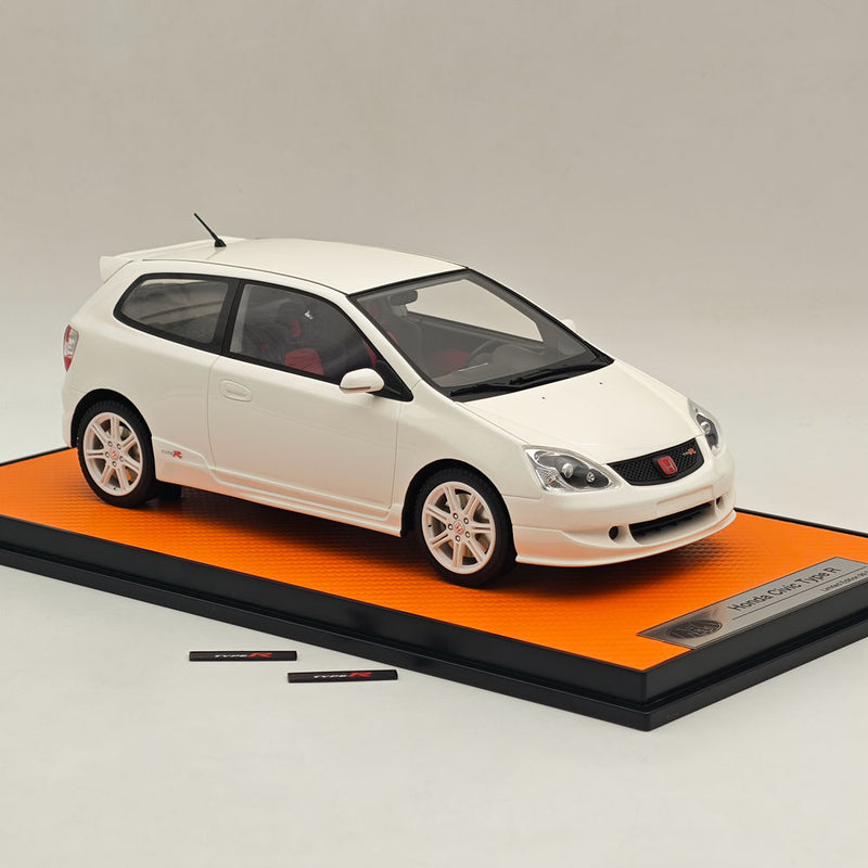 RAM Collectibles 1/18 Honda Civic Ep3 Type R Championship 2004 White RM-0015 Resin Model Car Limited Collection