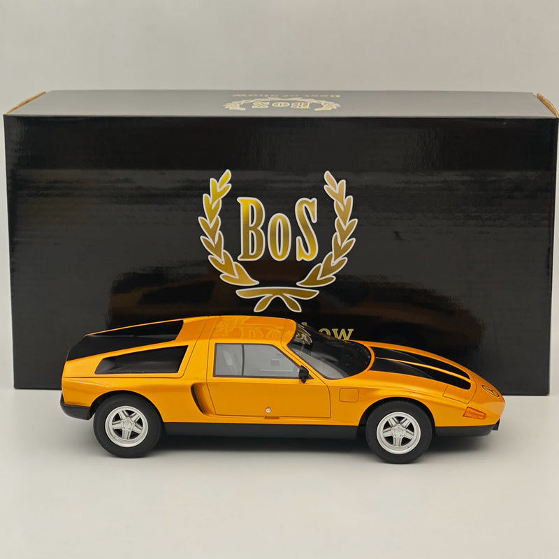 BOS 1:18 1970 Mercedes-Benz C111-2 Orange BOS168 Resin Models Car Collection