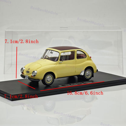 1:18 Ebbro Subaru 360 1958 Mini Beetle Master Yellow Resin Model Car Limited