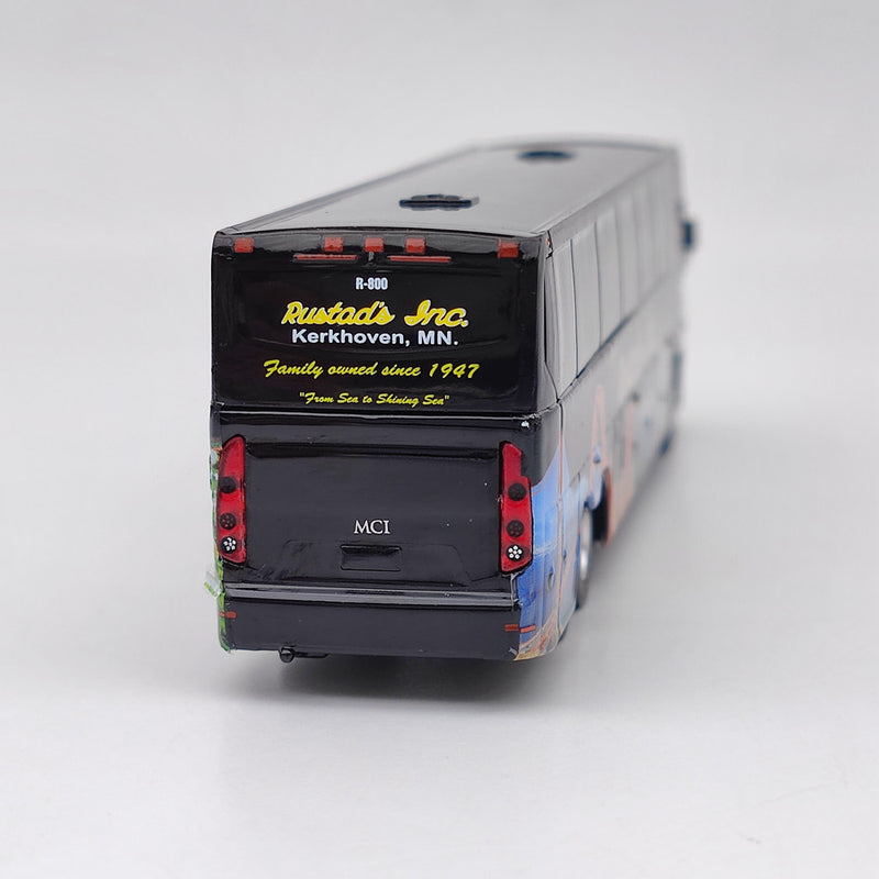 IR 1/87 MCI J4500 Rustad Tours 87-0111 Diecast Bus Model Car Limted Collection Toys Gift