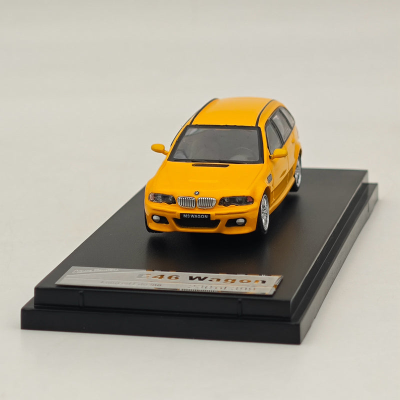 1:64 Stance Hunters E46 Wagon Diecast Model Car Limited Collection Yellow