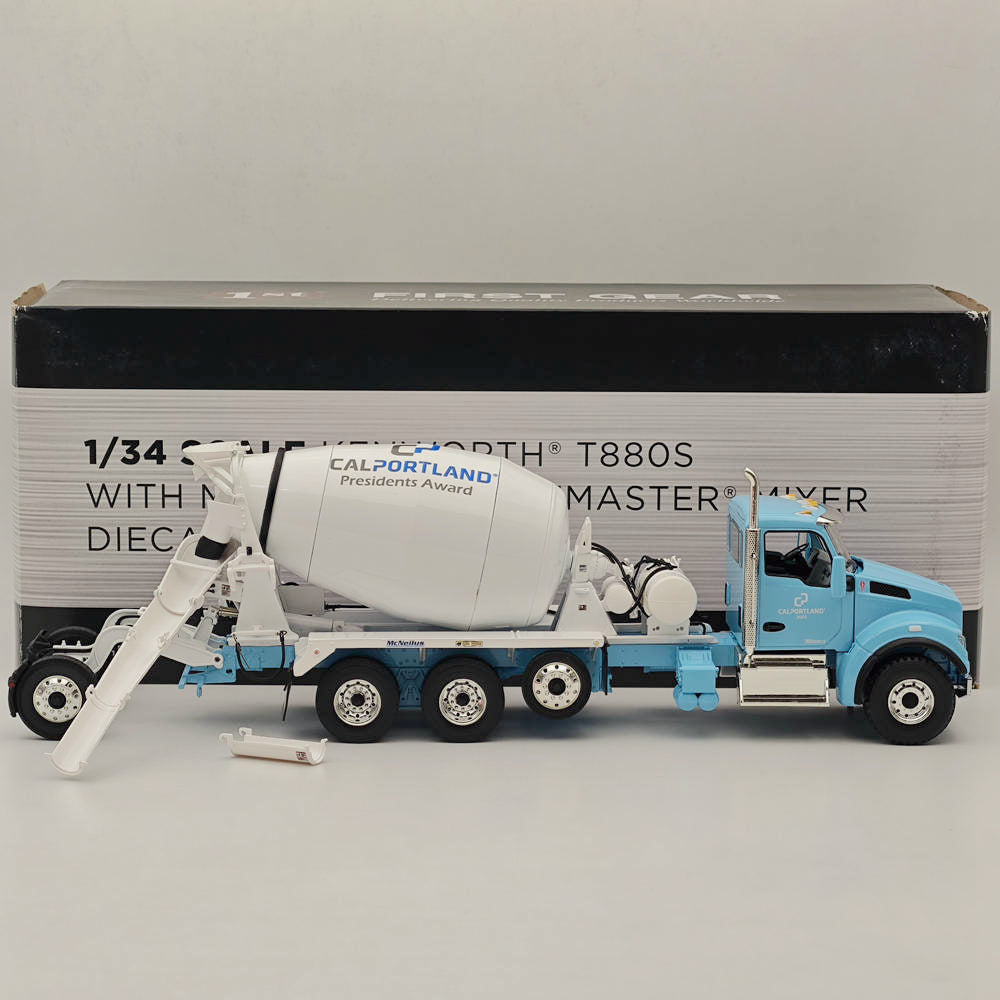 First Gear 1:34 Kenworth T880S with McNeilus Bridgemaster Mixer 10-4231 Diecast
