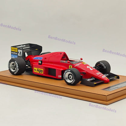 1/18 Tecnomodel Ferrari F1 86 #27 2nd AUSTRIAN GP 1986 MICHELE ALBORETO Red