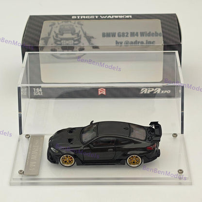 1:64 SW M4 G82 Widebody KIT APAxpo All Carbon Black Diecast Model Car Collection