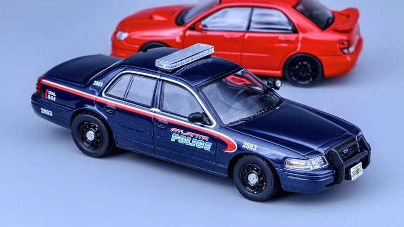 Pre-sale Rollin&Furuya 1:64 Subaru Sti+Ford CV Atlanta Police