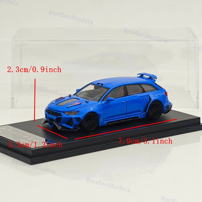 DCM 1:64 RS6 2NCS Wagon Widebody Kit Sports Model Diecast Metal Car