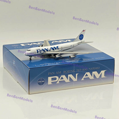1:400 RM Pan Am Boeing 747-100 N4704U Passenger Airplane Diecast Model