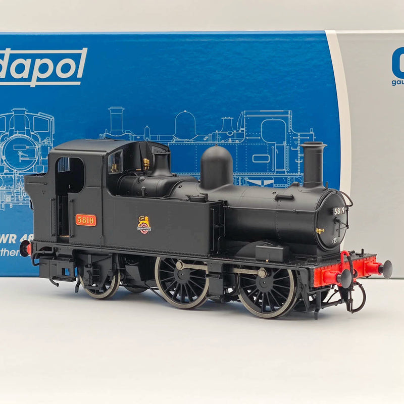 Dapol 7S-006-052 O Gauge 58xx Class BR Early Crest Black 5819 21DCC -Locomotive