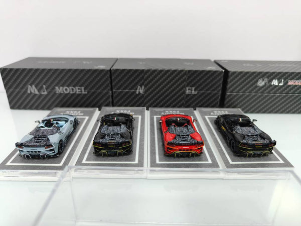 MJ 1/64 Ferrari Mansory F9XX  Hardtop/Convertible Diecast Car Models Collection Gifts Limited Edition