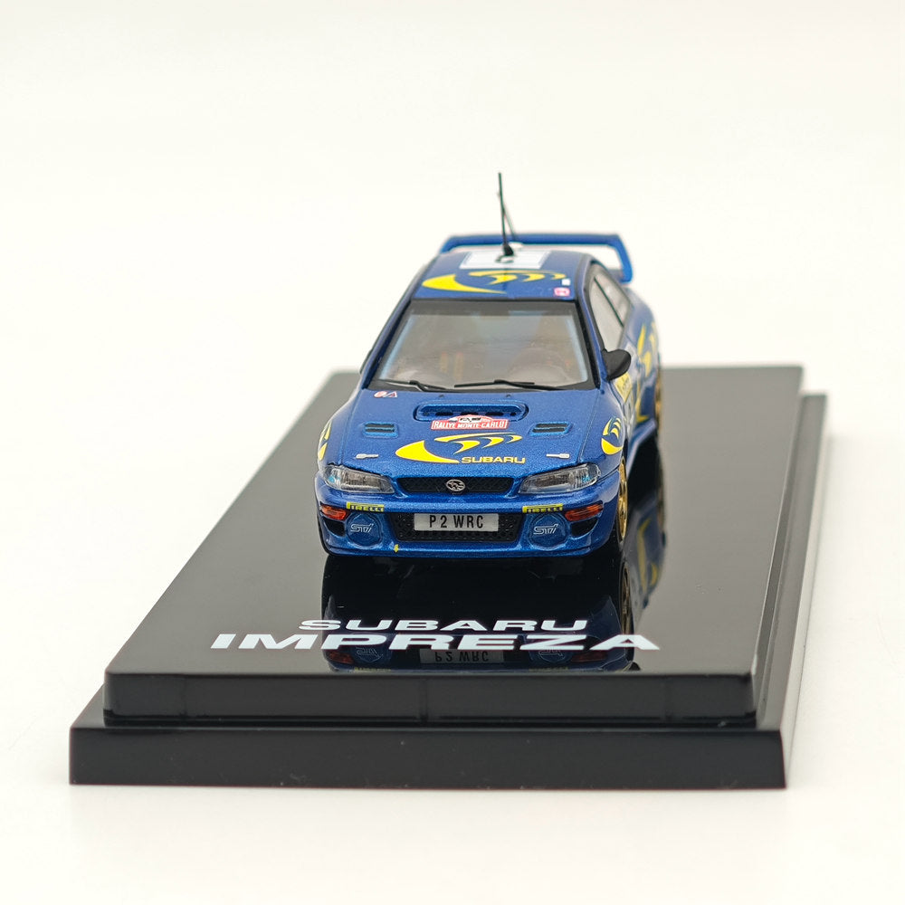 1/64 Hobby Japan SUBARU IMPREZA WRC 1997 #3 MONTE-CARLO Blue Diecast Models Car