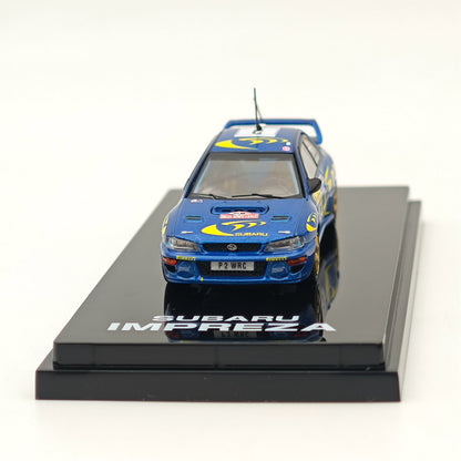 1/64 Hobby Japan SUBARU IMPREZA WRC 1997 #3 MONTE-CARLO Blue Diecast Models Car