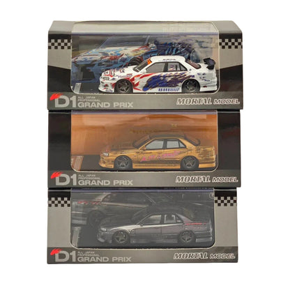MORTAL 1:64 BLITZ D1 SKYLINE ER34 URAS K5-660R MODEL-J STYLE Drift Car Edition Miniature Diecast Toys Car Models Hobby Collection Gifts