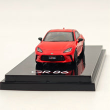 Hobby Japan 1:64 Toyota GR86 RZ With Genuine optional rear spoiler Spark Red HJ644048R Diecast Models Car Collection