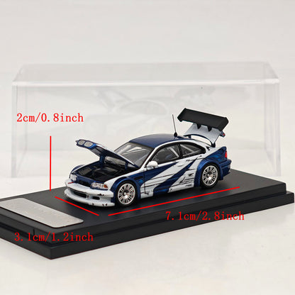 Ghost Player 1:64 E46 M3 GTR NFS Openable Hood & Trunk Diecast Model Car Limited Collection