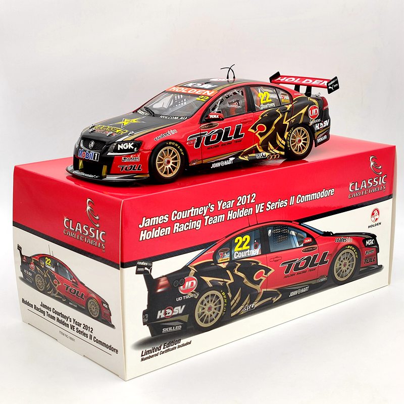 Classic 1:18 James Courtney's 2012 Holden VE Series II Commodore #22 18501 Diecast Collectible Model Used