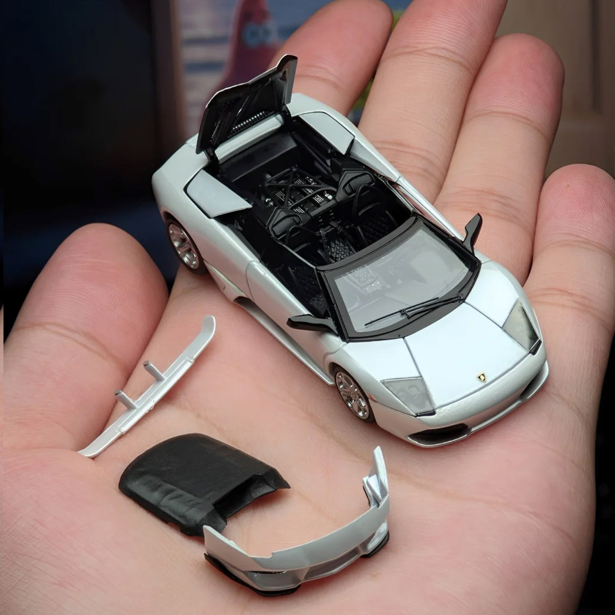 Phantom Knight PK Murciélago LP640 Bat Chengdu Auto Show 1:64 Alloy Open Cover Car Model Gifts